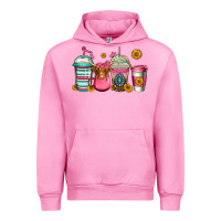Fuchsia Pink longhaired cow coffee cups Urban Hoodie - Jasminsmagicworld