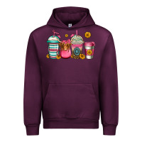 Mauve Wine longhaired cow coffee cups Urban Hoodie - Jasminsmagicworld