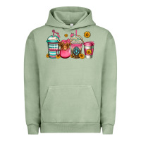 Pigment Oil Green longhaired cow coffee cups Urban Hoodie - Jasminsmagicworld