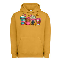 Pigment Peanut Butter longhaired cow coffee cups Urban Hoodie - Jasminsmagicworld