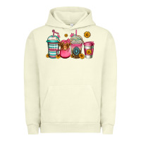 Pigment Pistachio longhaired cow coffee cups Urban Hoodie - Jasminsmagicworld