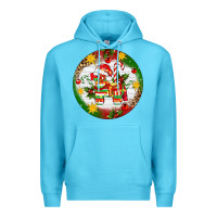Ocean Blue Christmas Pinata Ornament Premium Hoodie - Artiststas