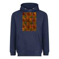 Navy cactus background Heavyweight Hoodie - RanaPortraitStore