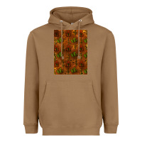 Toasted Coconut cactus background Heavyweight Hoodie - RanaPortraitStore