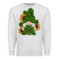 Oatmeal Heather st patricks day shamrock gnomes  sunflowers Premium Sweatshirt - RanaPortraitStore