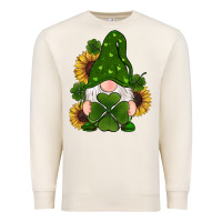 Sandshell st patricks day shamrock gnomes  sunflowers Premium Sweatshirt - RanaPortraitStore