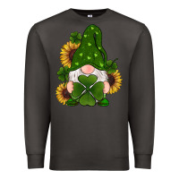 Smoke st patricks day shamrock gnomes  sunflowers Premium Sweatshirt - RanaPortraitStore