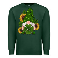 Sports Green st patricks day shamrock gnomes  sunflowers Premium Sweatshirt - RanaPortraitStore