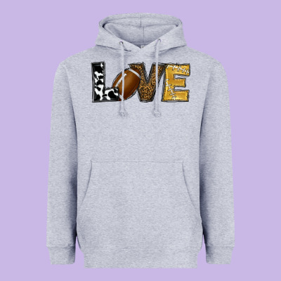 Heavyweight Hoodie football love