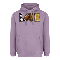 Lavender football love Heavyweight Hoodie - RanaPortraitStore