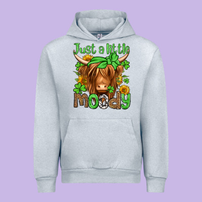 Just A Little Moody St Patricks Day Urban Hoodie Designed By Jasminsmagicworld