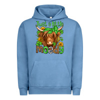 Pigment Pebble Blue just a little moody st patricks day Urban Hoodie - Jasminsmagicworld