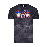 American Flag Gnomes Sunflowers Star Vintage Tee | Teevron