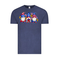 Vintage Denim american flag gnomes sunflowers star Vintage Tee - Artiststas