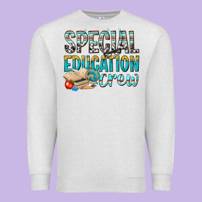 Special Education Crew Premium Sweatshirt Designed By Texasbilliewilder