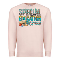Pale Pink special education crew Premium Sweatshirt - texasbilliewilder