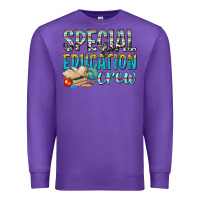 Purple special education crew Premium Sweatshirt - texasbilliewilder