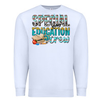 White special education crew Premium Sweatshirt - texasbilliewilder