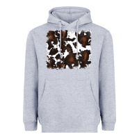 Heather Grey cowhide background Heavyweight Hoodie - RanaPortraitStore