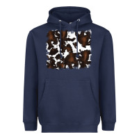 Navy cowhide background Heavyweight Hoodie - RanaPortraitStore