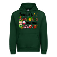 Forest Green santa's favorite mama Urban Hoodie - AdoDesignShop