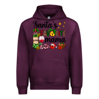 Mauve Wine santa's favorite mama Urban Hoodie - AdoDesignShop