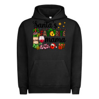Pigment Black santa's favorite mama Urban Hoodie - AdoDesignShop