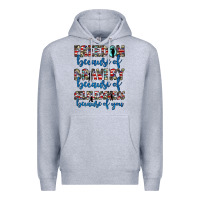 Heather Grey freedom because of bravery because of selflessness because of you Premium Hoodie - JahusDesignShop