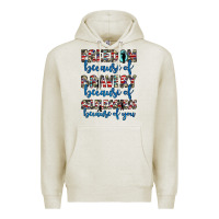 Oatmeal Heather freedom because of bravery because of selflessness because of you Premium Hoodie - JahusDesignShop
