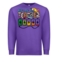 Purple battery life of a teacher Premium Sweatshirt - Zillion Design Studio