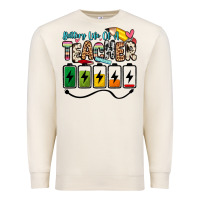 Sandshell battery life of a teacher Premium Sweatshirt - Zillion Design Studio