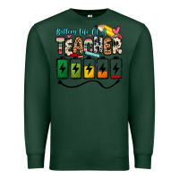 Sports Green battery life of a teacher Premium Sweatshirt - Zillion Design Studio