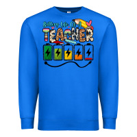 True Royal battery life of a teacher Premium Sweatshirt - Zillion Design Studio