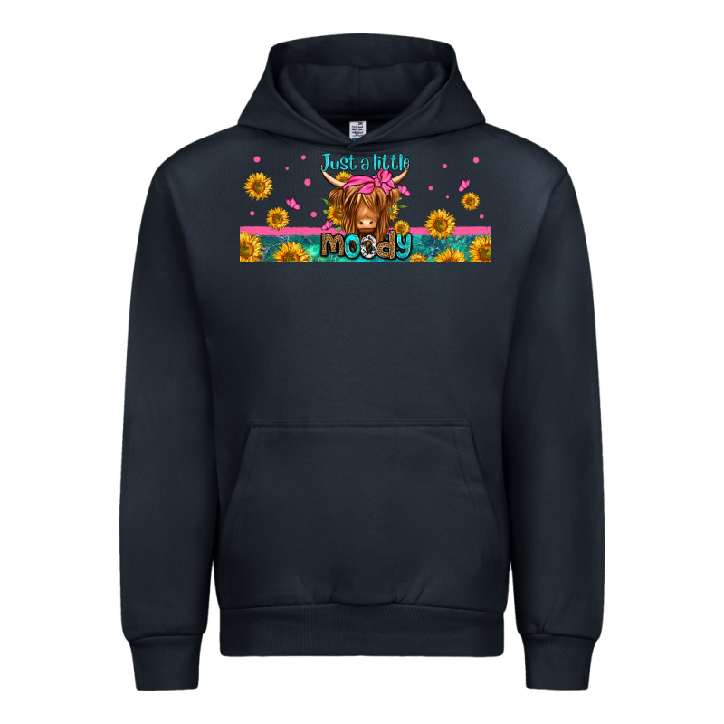 Just A Little Moody Long Haired Cow Urban Hoodie by Jasminsmagicworld | Teevron