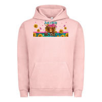 Pigment Salmon just a little moody long haired cow Urban Hoodie - Jasminsmagicworld