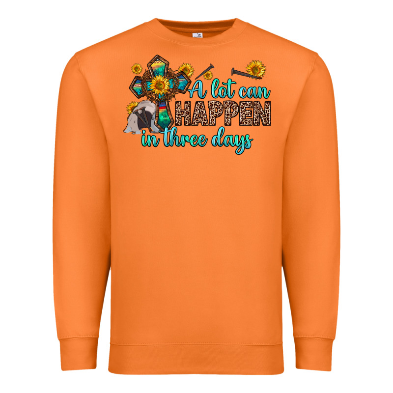 A Lot Can Happen In Three Days Premium Sweatshirt by Zillion Design Studio | Teevron