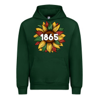 Forest Green juneteenth 1865 sunflower Urban Hoodie - Artiststas