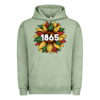 Pigment Oil Green juneteenth 1865 sunflower Urban Hoodie - Artiststas