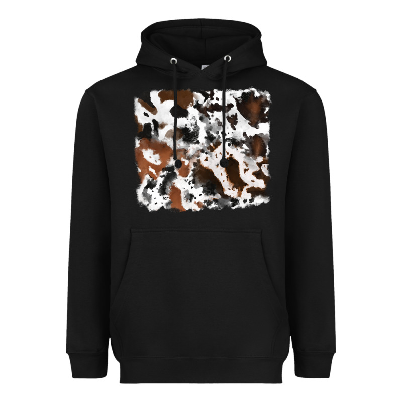 Cowhide Mixed Background Heavyweight Hoodie by RanaPortraitStore | Teevron