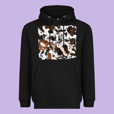 Heavyweight Hoodie cowhide mixed background