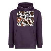 Plum cowhide mixed background Heavyweight Hoodie - RanaPortraitStore