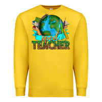 Lemon sped teacher with earth globe Premium Sweatshirt - texasbilliewilder