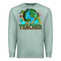 Seafoam sped teacher with earth globe Premium Sweatshirt - texasbilliewilder