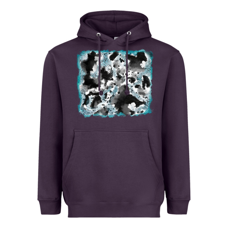 Cowhide Glitter Tooled Leather Background Heavyweight Hoodie by RanaPortraitStore | Teevron