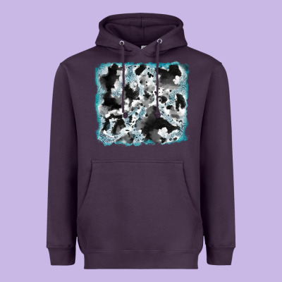 Heavyweight Hoodie cowhide glitter tooled leather background