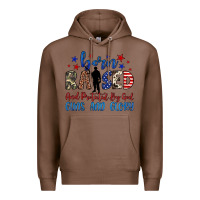 Chestnut born raised and protected by god guns and glory Premium Hoodie - JahusDesignShop
