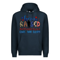 Navy born raised and protected by god guns and glory Premium Hoodie - JahusDesignShop