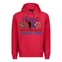 Cardinal born raised and protected by god guns and glory Premium Hoodie - JahusDesignShop