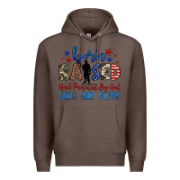 Coffee born raised and protected by god guns and glory Premium Hoodie - JahusDesignShop