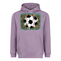 Lavender glitter soccer leopard Heavyweight Hoodie - RanaPortraitStore